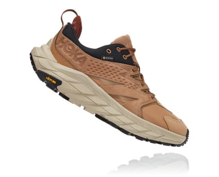 Hoka One One Anacapa Low Gore-tex Moški Trail Tekaški Čevlji Rjava / Črna SI-467293H